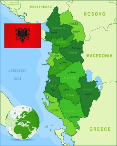albanien karte korfu